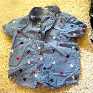 Boys polka dot shirt